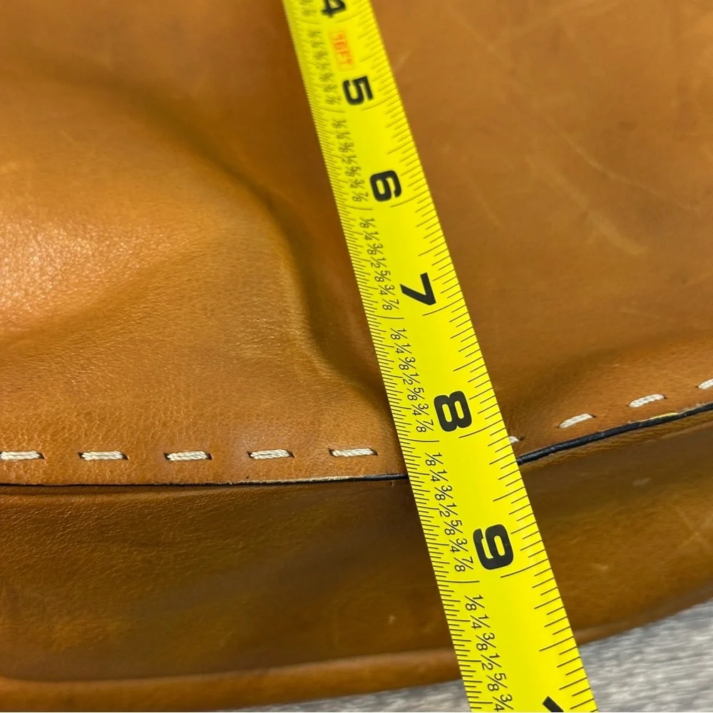 ADRIENNE VITTADINI Brown  Leather Saddle Shoulder Bag‎ Vintage